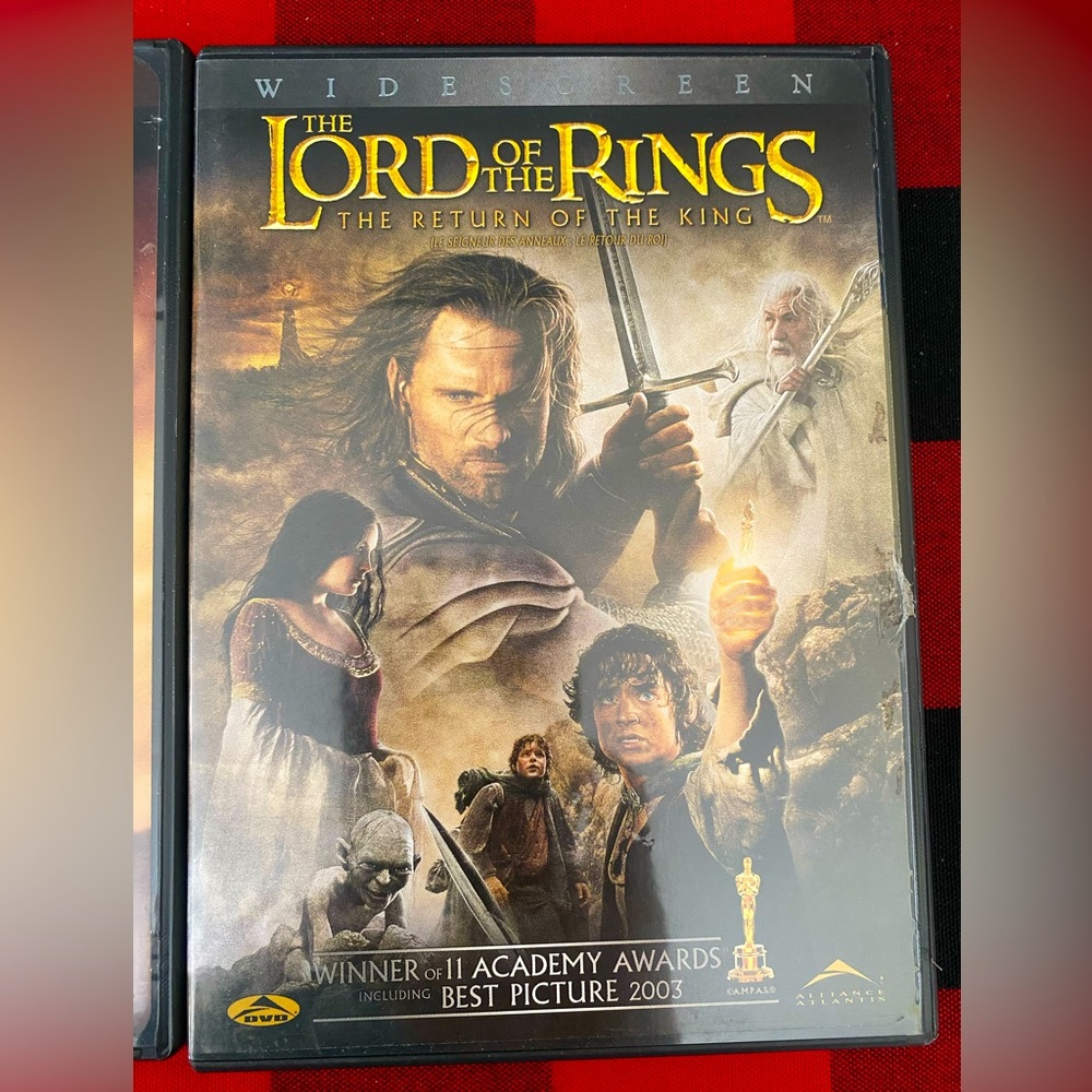💍💍The Lord of The Rings trilogy DVD widescreen editions